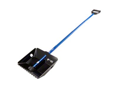 DMOS Stealth XL Snow Shovel; Black with Blue Handle