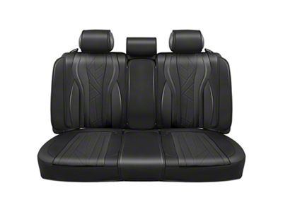 DNA Motoring Touring Series Front and Rear Seat Covers; Black (Universal; Some Adaptation May Be Required)