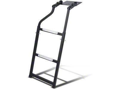 DNA Motoring Foldable Tailgate Ladder; Black