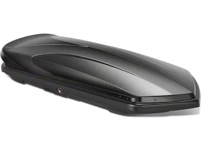 DNA Motoring Lockable Roof Cargo Box; Glossy Smooth Black (Universal; Some Adaptation May Be Required)