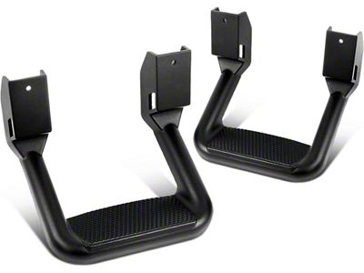 DNA Motoring Side Hoop Steps; Black (Universal; Some Adaptation May Be Required)