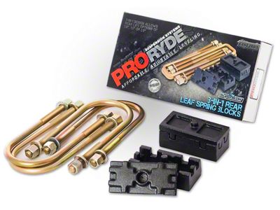 ProRYDE Dodge LD 3-in-1 Block Kit w/U-bolts-Tapered - 52-2000D