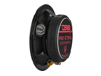 DS18 PRO-ZT 6.50-Inch Water Resistant Slim Coaxial Mid-Range Loudspeaker with Built-In Bullet Tweeter; 200 Watts (Universal; Some Adaptation May Be Required)