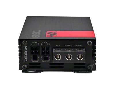 DS18 X Class D 4-Channel Ultra Compact Amplifier; 4 x 70 Watts (Universal; Some Adaptation May Be Required)