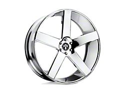 DUB Baller Chrome Plated Wheel; 22x9.5; 19mm Offset; 6x139.7mm Bolt Pattern; 106.10mm Hub Bore
