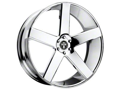 DUB Baller Chrome Plated Wheel; 24x10; 19mm Offset; 5x127mm Bolt Pattern; 78.10mm Hub Bore