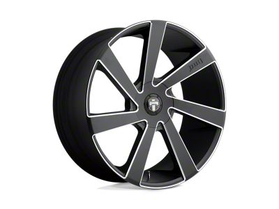 DUB Directa Matte Black Milled Wheel; 22x9.5; 30mm Offset; 6x135/6x139.7mm Bolt Pattern; 87.10mm Hub Bore