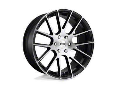 DUB Luxe Gloss Black Brushed Wheel; 22x9.5; 30mm Offset; 6x139.7mm Bolt Pattern; 78.10mm Hub Bore