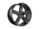 DUB Baller Gloss Black Wheel; 24x10; 20mm Offset; 5x115mm Bolt Pattern; 71.50mm Hub Bore