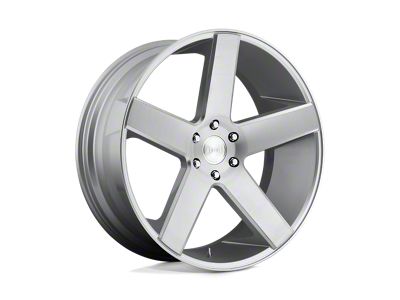 DUB Baller Gloss Silver Brushed Wheel; 26x10; 20mm Offset