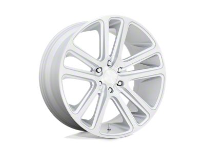DUB Flex Gloss Silver Brushed Face Wheel; 26x10; 10mm Offset
