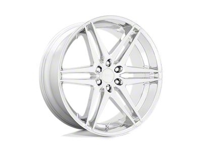 DUB Dirty Dog Chrome Wheel; 24x10; 25mm Offset