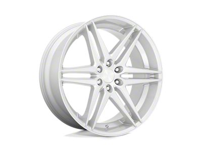 DUB Dirty Dog Silver with Brushed Face Wheel; 24x10; 25mm Offset