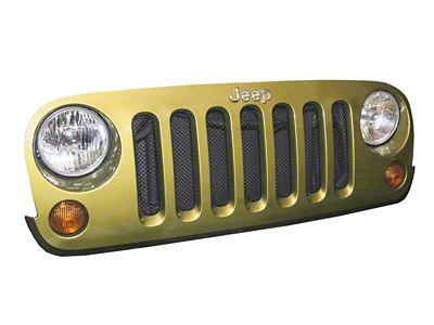 DV8 Offroad 2007-2018 Jeep JK Black Mesh Grille - D-JP-190010-BK