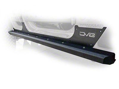 DV8 Offroad 2007-2018 Jeep Wrangler JK 4-door Frame Mounted Sliders - SRSOTB-13