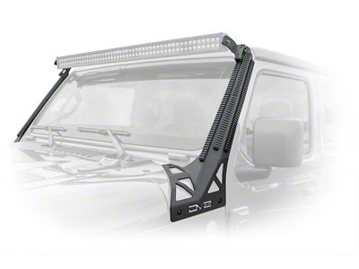 DV8 Offroad 2018+ JL/Gladiator Picatinny Rail A-Pillar Pod LED Light - D-JL-190052-PIL