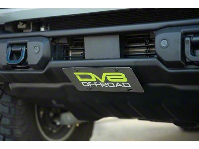 DV8 Offroad 2021 Ford Bronco Capable Bumper Slanted Front License - LPBR-05