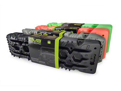DV8 Offroad Recovery Traction Boards w/ Carry Bag - Green - RTB1-01GN