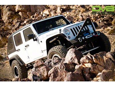 DV8 Offroad 07-18 Jeep Wrangler JK 2 Piece Fast Back - HT07FB42