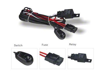 DV8 Offroad Wiring Harness w/ Relay & Switch - WIRE HARNESS