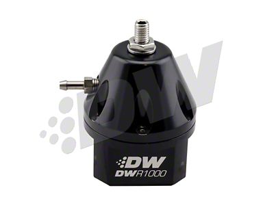 DeatschWerks DWR1000 Adjustable Fuel Pressure Regulator - Black - 6-1000-FRB