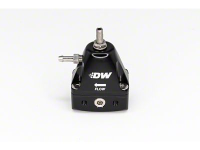 DeatschWerks DWR1000iL In-Line Adjustable Fuel Pressure Regulator - Black - 6-1001-FRB