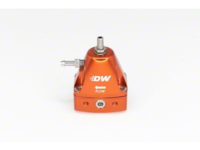 DeatschWerks DWR1000iL In-Line Adjustable Fuel Pressure Regulator - Orange - 6-1001-FRO