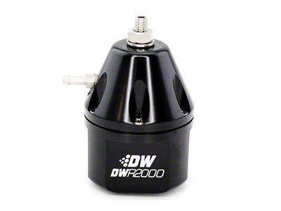 DeatschWerks DWR2000 Adjustable Fuel Pressure Regulator - Black - 6-2000-FRB