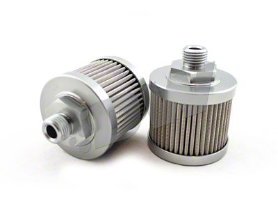 DeatschWerks Stainless Steel 6AN 100 Micron Universal Fuel Pump Pre-Filter - 8-01-06100