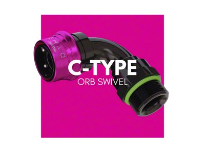 Dyme PSI PRO/SPEC C-Type ORB Swivel; 120-Degree