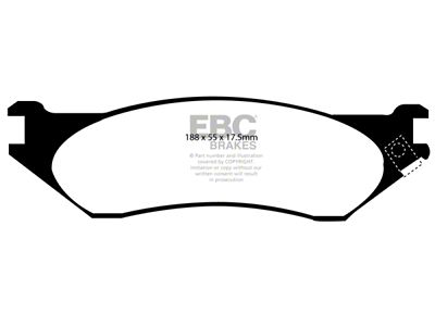 EBC Brakes Extra Duty Brake Pad Sets Fronts Only - ED91267