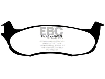EBC Brakes Yellowstuff Brake Pad Sets Rears Only - DP41633R