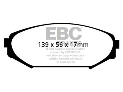 EBC Brakes Greenstuff Brake Pad Sets Fronts Only - DP61311
