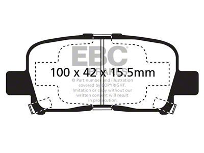 EBC Brakes Greenstuff Brake Pad Sets Rears Only - DP61662