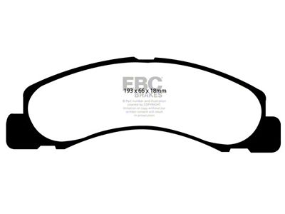 EBC Brakes Yellowstuff Brake Pad Sets Fronts Only - DP41308R
