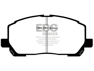 EBC Brakes Ultimax2 Brake Pad Sets Fronts Only - UD884