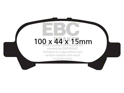 EBC Brakes Yellowstuff Brake Pad Sets Rears Only - DP41715R