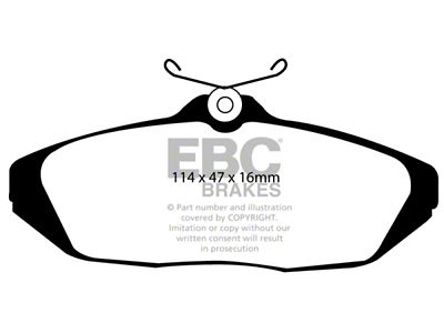 EBC Brakes Redstuff Brake Pad Sets Rears Only - DP31164C