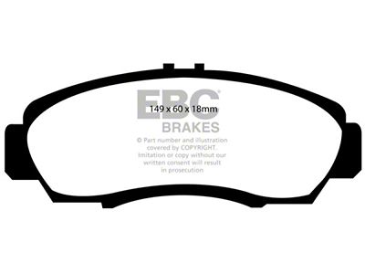 EBC Brakes Yellowstuff Brake Pad Sets Fronts Only - DP41610R
