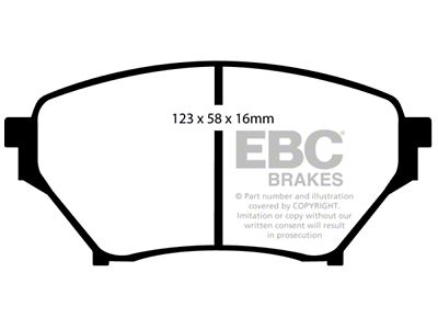 EBC Brakes Greenstuff Brake Pad Sets Fronts Only - DP21452