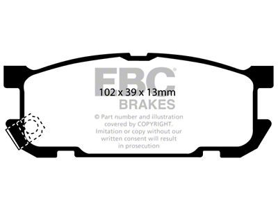 EBC Brakes Greenstuff Brake Pad Sets Rears Only - DP21453