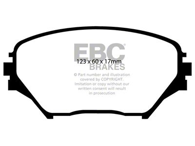 EBC Brakes Greenstuff Brake Pad Sets Fronts Only - DP61402