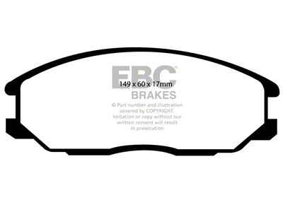 EBC Brakes Greenstuff Brake Pad Sets Fronts Only - DP61332