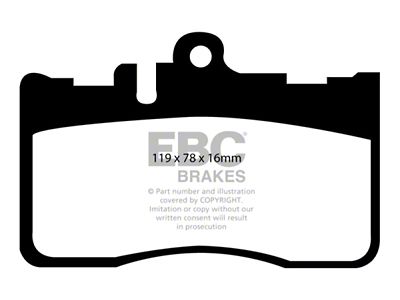 EBC Brakes Yellowstuff Brake Pad Sets Fronts Only - DP41622R
