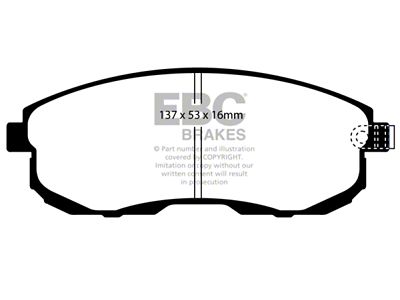EBC Brakes Redstuff Brake Pad Sets Fronts Only - DP31636C