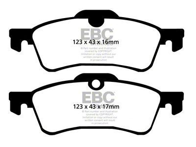 EBC Brakes Ultimax2 Brake Pad Sets Rears Only - UD940