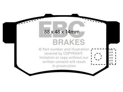 EBC Brakes Greenstuff Brake Pad Sets Rears Only - DP6781/2