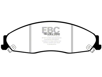 EBC Brakes Ultimax2 Brake Pad Sets Fronts Only - UD921
