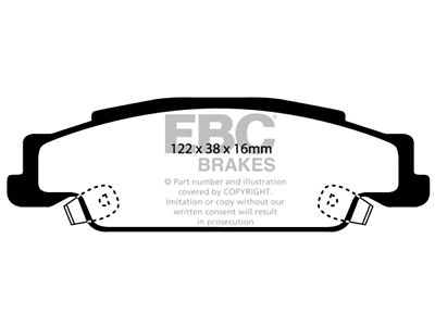 EBC Brakes Ultimax2 Brake Pad Sets Rears Only - UD922