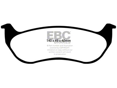 EBC Brakes Extra Duty Brake Pad Sets Rears Only - ED91673